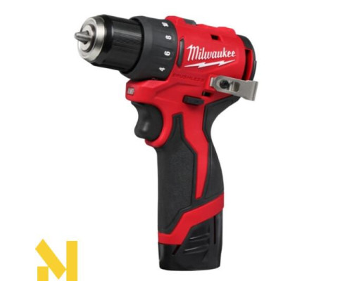 Дриль-шуруповерт акумуляторний MILWAUKEE M12 BLDDRC-202C