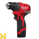 Дриль-шуруповерт акумуляторний MILWAUKEE M12 BLDDRC-202C