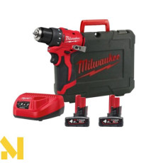 Дриль-шуруповерт акумуляторний MILWAUKEE M12 BLDDRC-402C