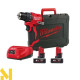 Дриль-шуруповерт акумуляторний MILWAUKEE M12 BLDDRC-402C