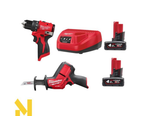 Набір інструментів акумуляторних Milwaukee M12 BLPP2A-402B