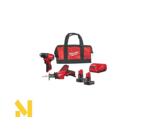 Набір інструментів акумуляторних Milwaukee M12 BLPP2A-402B