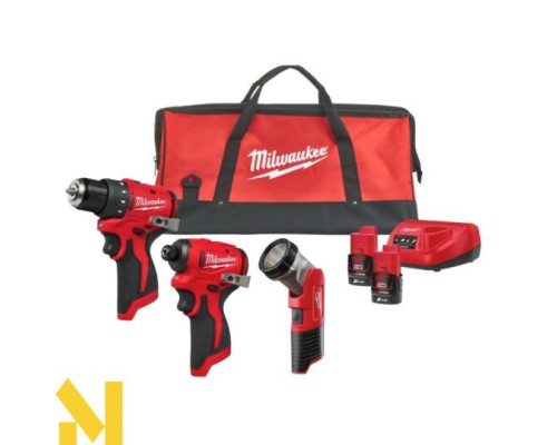 Набір інструментів акумуляторних MILWAUKEE M12 BLPP3A-202B