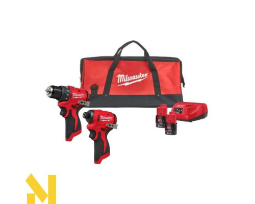Набір інструментів акумуляторних MILWAUKEE M12 BLPP2D-202B