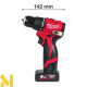 Дриль-шуруповерт акумуляторний MILWAUKEE M12 BLPDRC-402С