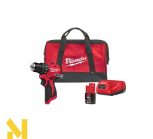 Дриль-шуруповерт акумуляторний MILWAUKEE M12 BLDDRC-201BRF
