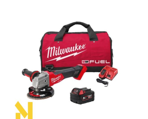 Болгарка (кутова шліфмашина) акумуляторна Milwaukee M18 FSAG125X-501BRF