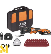 Багатофункціональний інструмент (реноватор) акумуляторний AEG OMNI18CLi-202BKIT1X