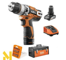 Дриль-шуруповерт акумуляторний AEG BSB12C2LI-X02KIT1X з набором біт
