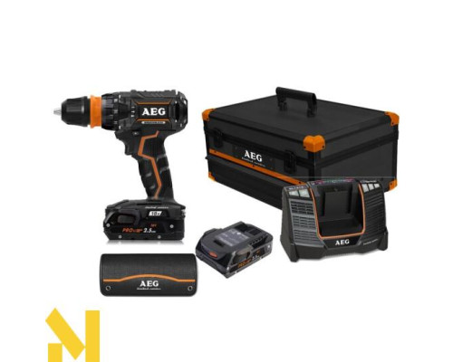 Дриль-шуруповерт аккумуляторний ударний AEG BSB18CBLLELI-252X