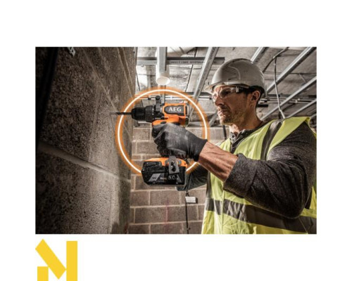 Дриль-шуруповерт аккумуляторний ударний AEG BSB18BL2-0 (без АКБ та ЗП)