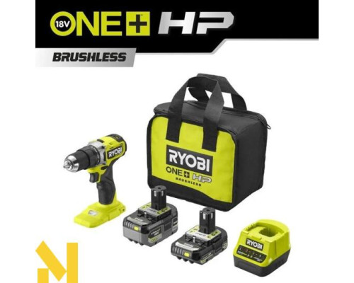 Дриль-шуруповерт ударний акумуляторний Ryobi ONE+ HP RPD18C-242S