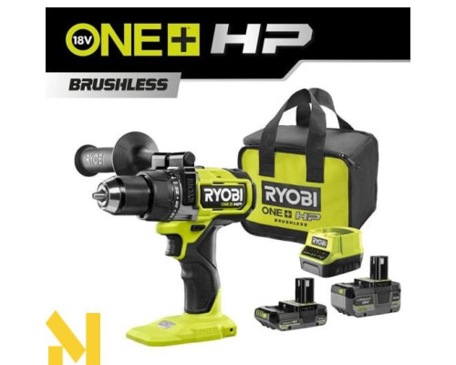 Дриль-шуруповерт ударний акумуляторний Ryobi ONE+ HP RPD18X-242S