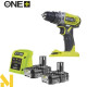 Дриль-шурупокрут акумуляторний Ryobi ONE+ R18PD2-215G