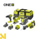 Набір інструментів акумуляторних RYOBI ONE+ RCK184C-242S