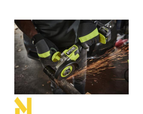 Болгарка (кутова шліфмашина) акумуляторна Ryobi RAG18X-1C40S