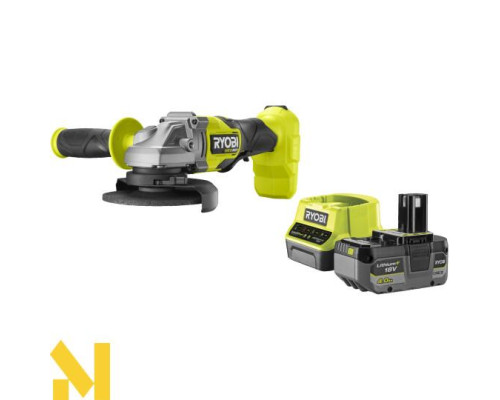 Болгарка (кутова шліфмашина) акумуляторна Ryobi RAG18X-1C40S