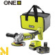 Болгарка (кутова шліфмашина) акумуляторна Ryobi ONE+ RAG18125-1C40S