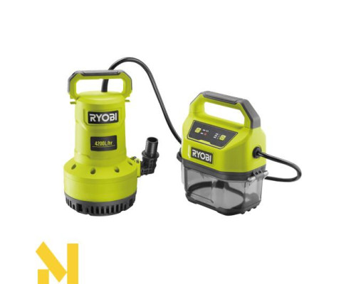 Насос занурювальний акумуляторний Ryobi RY18SPA-0 (без АКБ та ЗП)