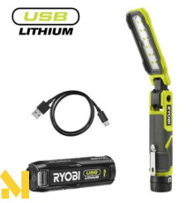 Ліхтар акумуляторний Ryobi USB Lithium RLI4-120G