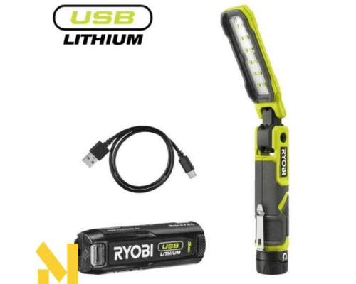 Ліхтар акумуляторний Ryobi USB Lithium RLI4-120G