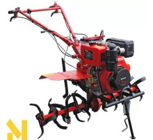 Культиватор дизельний Forte 1350Е червоний колеса 12"