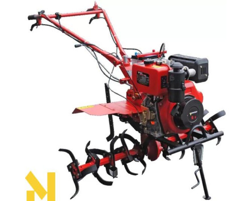 Культиватор дизельний Forte 1350Е червоний колеса 12"