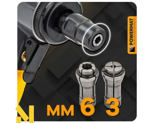 Шліфмашина пряма пневматична Powermat PM-SPMP-90T