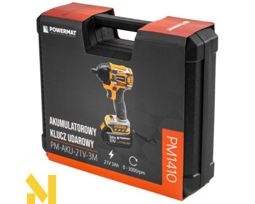 Гайковерт ударний акумуляторний  Powermat PM-AKU-21V-3M