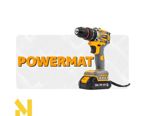 Шуруповерт акумуляторний Powermat PM-WA-21V-2M