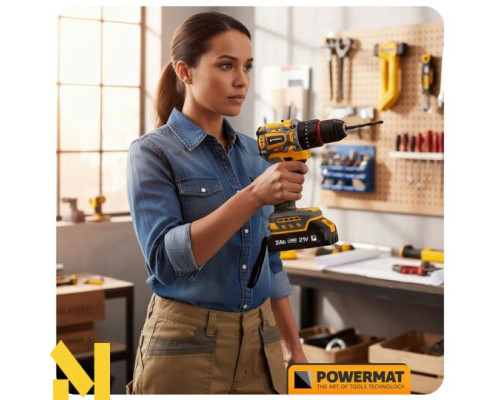 Шуруповерт акумуляторний Powermat PM-WA-21V-2M