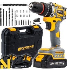 Шуруповерт акумуляторний Powermat PM-WA-21V-2M