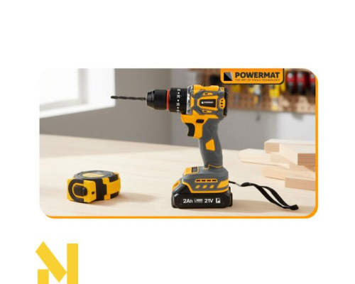 Шуруповерт акумуляторний Powermat PM-WA-21V-2M