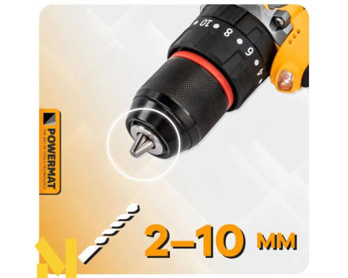 Шуруповерт акумуляторний Powermat PM-WA-16.8V-1.5M