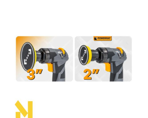 Шліфмашинка ексцентрикова пневматична Powermat PM-PSMO-75T