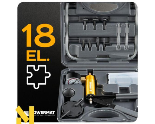 Насос вакуумний діагностичний Powermat PM-PPC-120T з 18 аксесуарами