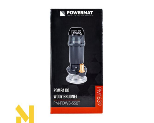 Погружний насос для чистої та брудної води Powermat PM-PDWB-550T
