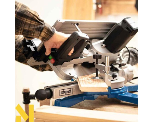 Пила торцювальна комбінована Scheppach HM100T