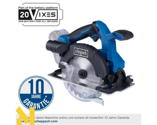 Пила дискова акумуляторна Scheppach BC-HCS165-X (без АКБ та ЗП)