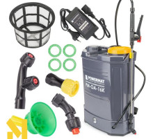 Обприскувач акумуляторний ранцевий Powermat PM-OA-16K