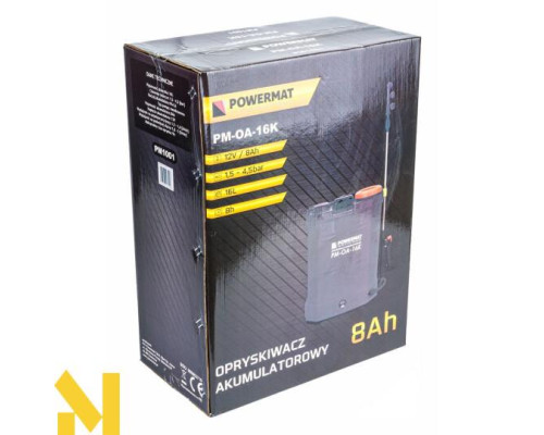 Обприскувач акумуляторний ранцевий Powermat PM-OA-16K