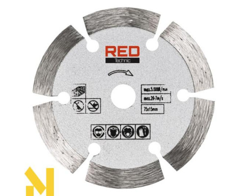 Болгарка (кутова шліфмашина) акумуляторна RED TECHNIC RTSZK0134