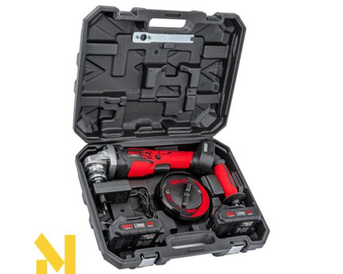 Болгарка (кутова шліфмашина) акумуляторна RED TECHNIC RTSZK0140