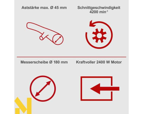 Подрібнювач садовий електричний Scheppach GS55
