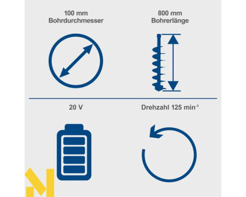 Бур акумуляторний Scheppach EB100-X (без АКБ та ЗП)