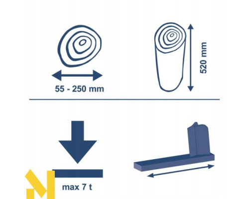 Дровокол гідравлічний Scheppach HL760LS з підставкою