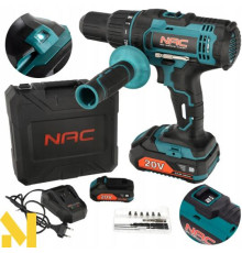 Дриль-шуруповерт акумудяторний NAC CDB-LI-50-20V-2