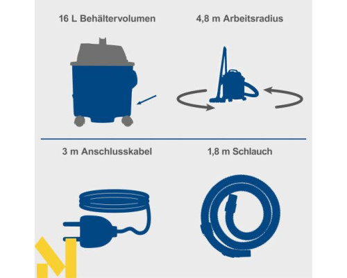 Пилосос Scheppach VC16