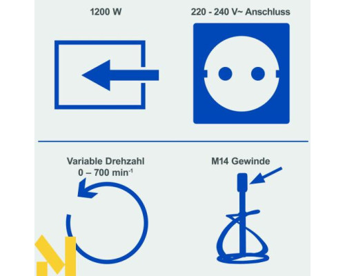 Міксер будівельний Scheppach PM 1200