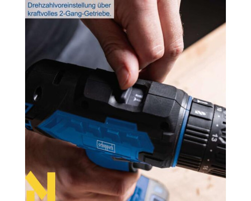 Дриль-шуруповерт ударний акумуляторний Scheppach C-CD45-X (без АКБ та ЗП)